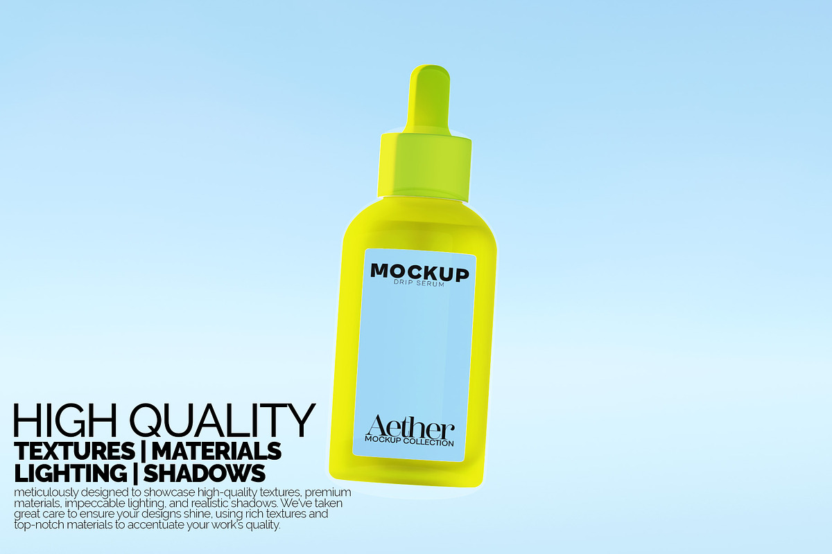 Drip Serum Bottle Mockup Bundle, a Merchandise Mockup by Banana Mockups (Photo 4 of 6)