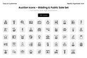 Auction Icons – Bidding & Public Sal, an Icon by Wencory (Thumbnail 2 of 2)