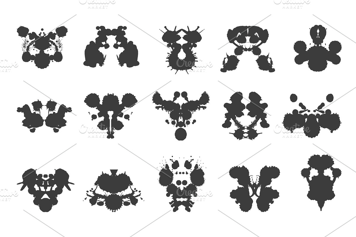 Rorschach inkblot test. Mental, a Graphic by Valerie Bodnar
