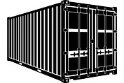 Shipping container silhouette, a Transportation Illustration by abu67222 (Thumbnail 4 of 13)