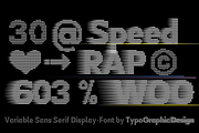TYPEFACE Trans Rapid 5 FONT STYLES, a Sans Serif Font by Typo Graphic Design (Thumbnail 6 of 6)