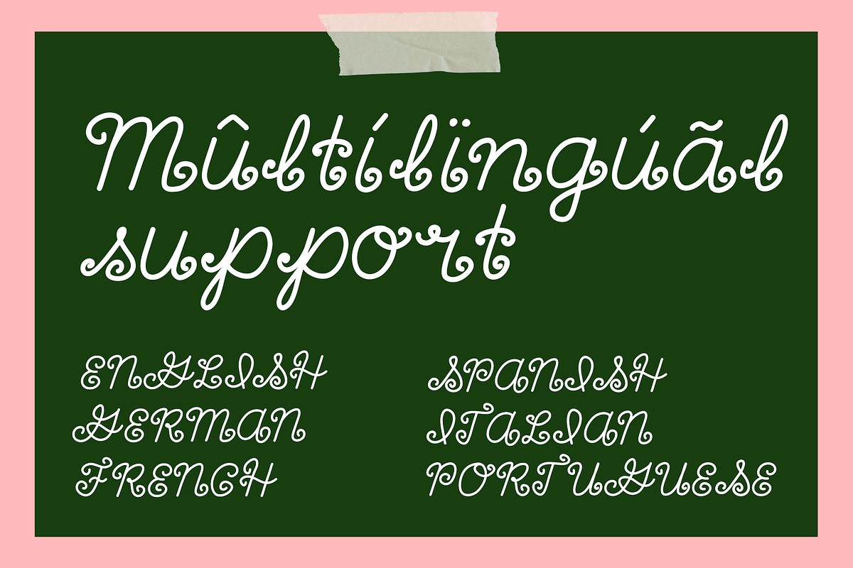 Lunetta Whimsical Swirly Font, a Handwritten Font by Nonceni (Photo 5 of 13)