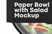 Paper Bowl with Salad Mockup, a Cups & Container Mockup by Green Art (Thumbnail 4 of 5)