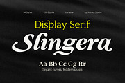 Slingera - Display Serif, a Serif Font by Attract Studio (Thumbnail 1 of 17)