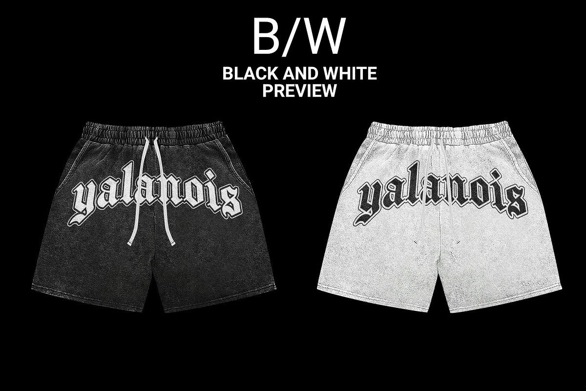 washed shorts mockup, a Bottom Mockup by yalanois (Photo 2 of 5)