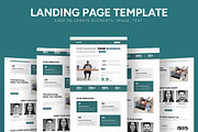 Company Landing Page, a Landing Page Template by CreativeShaper (Thumbnail 1 of 6)