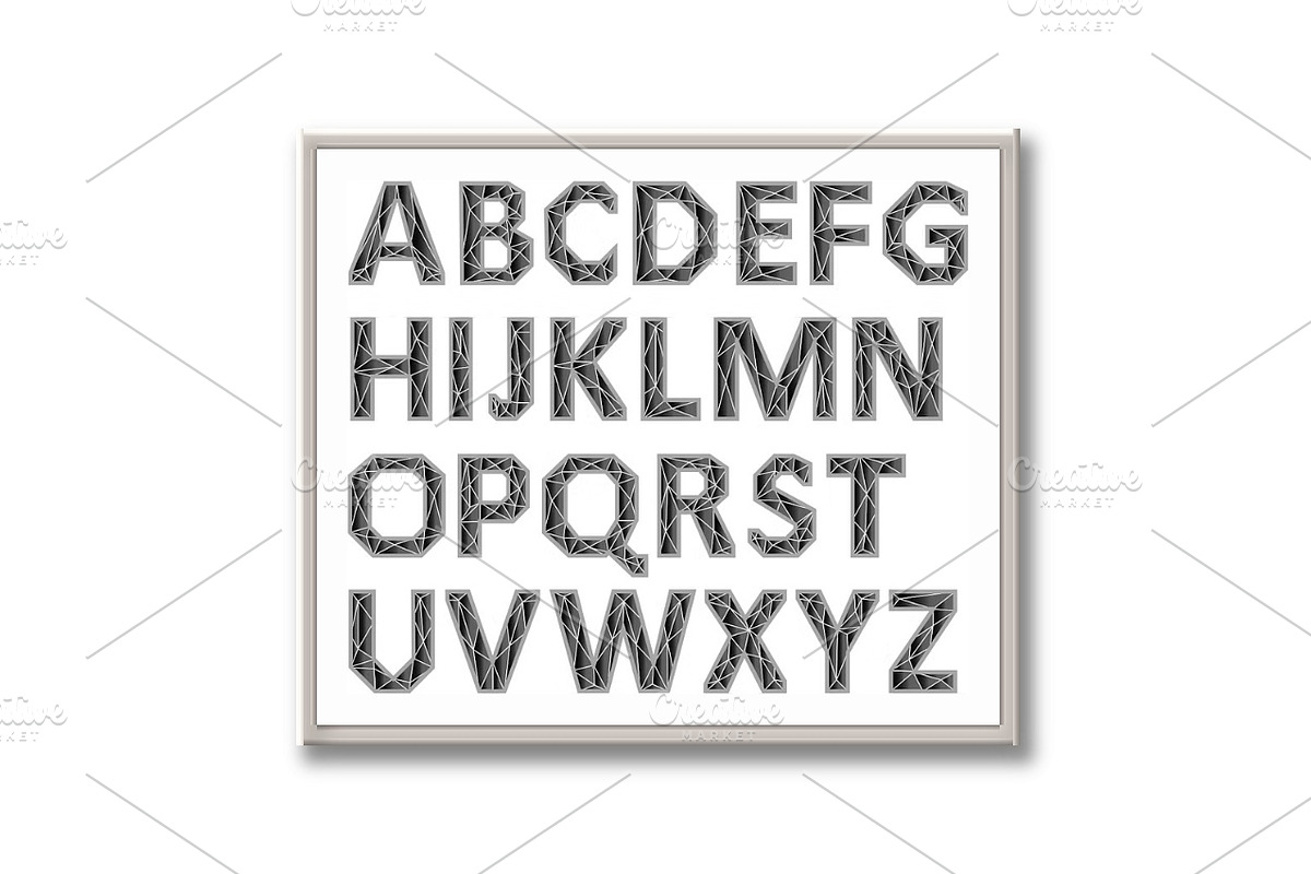 Vector Alphabet Set. Black letters, an Outline Icon by RODINA (Photo 2 of 3)
