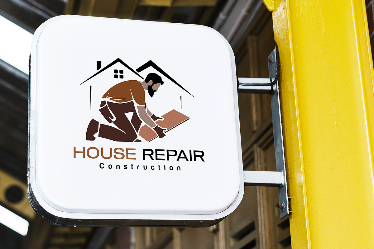 House Repair Logo Template preview 6