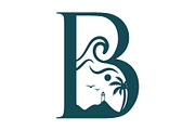 Letter B logo featuring beach, an Object Illustration by LogosDen (Thumbnail 1 of 3)