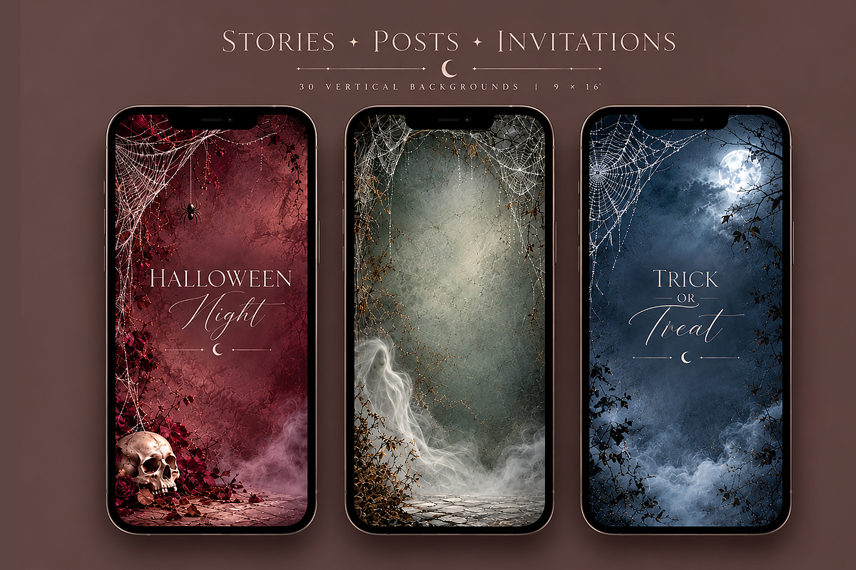 Mystic Halloween Web Backgrounds, a Background Graphic by MarisoArt (Photo 2 of 6)
