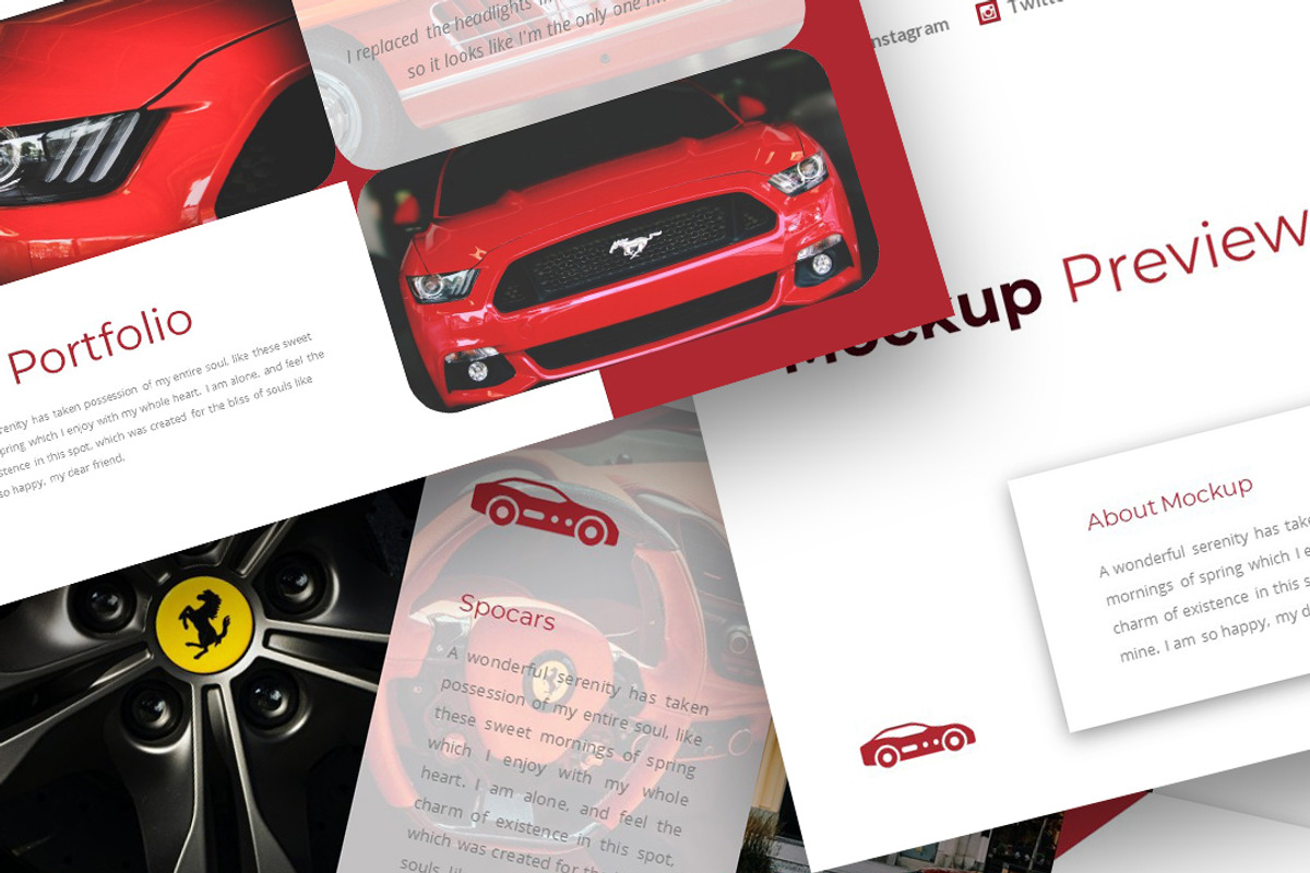 Spocar -Cars Presentation PowerPoint, a Presentation Template by Raseuki (Photo 2 of 6)