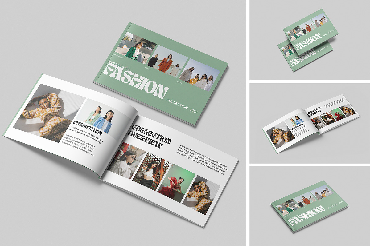 A4 Landscape Magazine Mockup, a Books & Magazine Mockup by UFR_GRAPHIC (Photo 1 of 5)