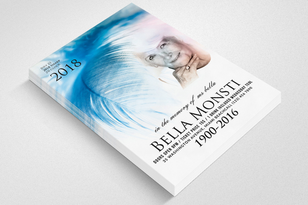 Funeral & Memorial Flyer Template, a Flyer Template by Business Flyers (Photo 3 of 3)