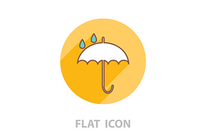 Umbrella Line Icon. Vector