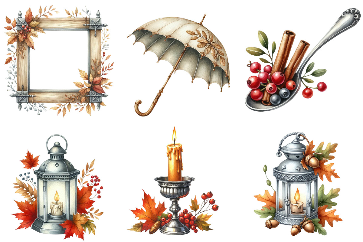 Silver Vintage Aesthetic Autumn, an Illustration by Designworld (Photo 5 of 6)