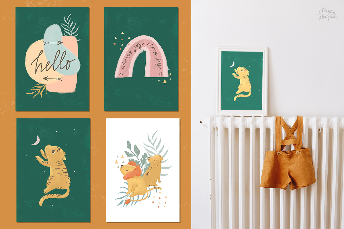 Boho animals. Rainbow clipart, an Animal Illustration by Lesya Skripak (Photo 6 of 10)