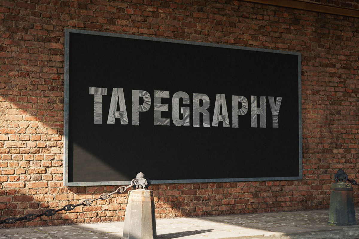 Grey Duct Tape Font, a Sans Serif Font by Handmadefont (Photo 9 of 10)