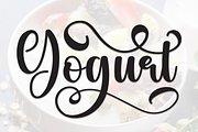 Yogurt | Script Font, a Handwritten Font by Scratchones (Thumbnail 1 of 9)