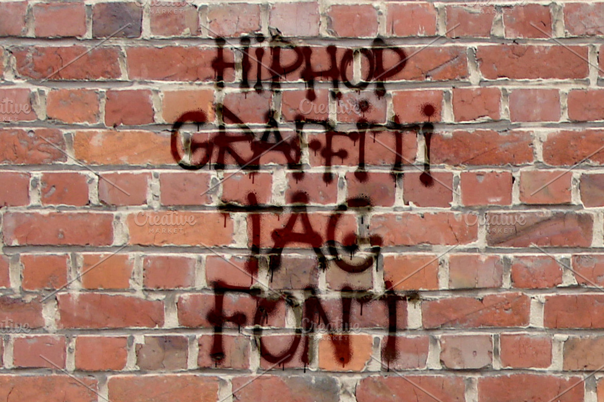 Hip Hop Graffiti Tag Spray Font, an Object Graphic by AntonyChernianu (Photo 2 of 3)
