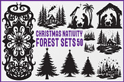 Christmas Nativity & Forest vector, an Object Graphic by yasushie (Thumbnail 1 of 7)