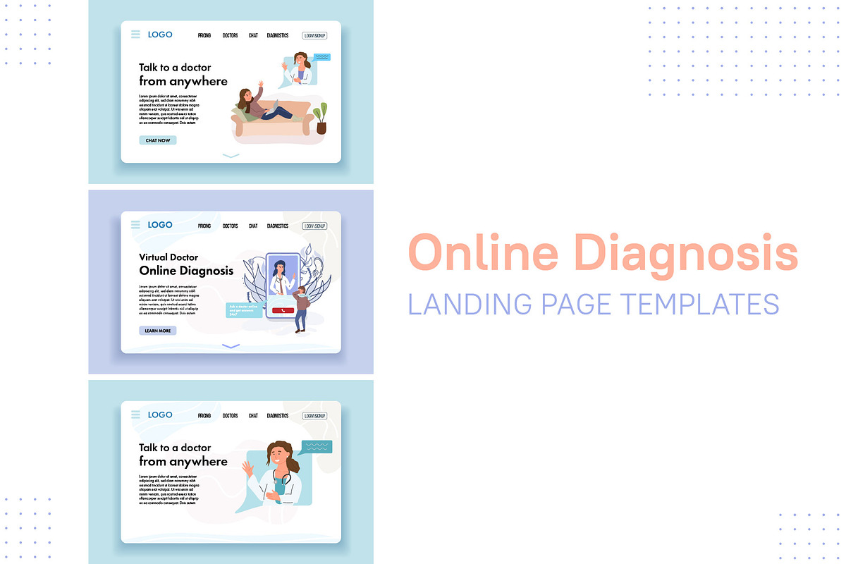 Online Doctor Medicine illustration, a Healthcare Illustration by Tori Design (Photo 2 of 5)