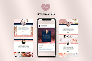 Rose Gold Chic Instagram Template