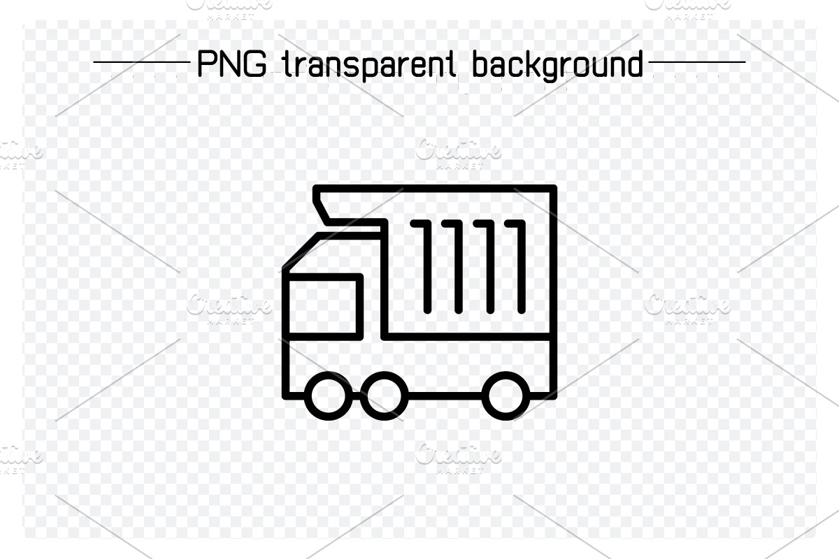 Car, Motorhome, Van and Truck Icons, an Outline Icon by Designfour (Photo 4 of 7)
