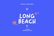 Long Beach - Handwriting Font, a Handwritten Font by Artcoast Fonts (Thumbnail 1 of 17)