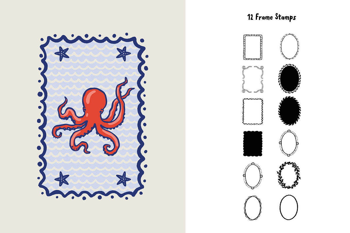 Whimsy Nautical 77 Procreate Brushes, a Brush Add-On by Pencil Twist (Photo 2 of 10)