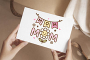 Cute Mom Banner SVG, an Object Graphic by Creative Art (Thumbnail 5 of 6)