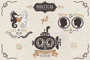 Nautical romantic vector pack, an Illustration by kite-kit (Thumbnail 4 of 5)
