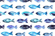 Watercolor summer patterns (4+bonus), a Pattern Graphic by Katerina Tova (Thumbnail 5 of 10)