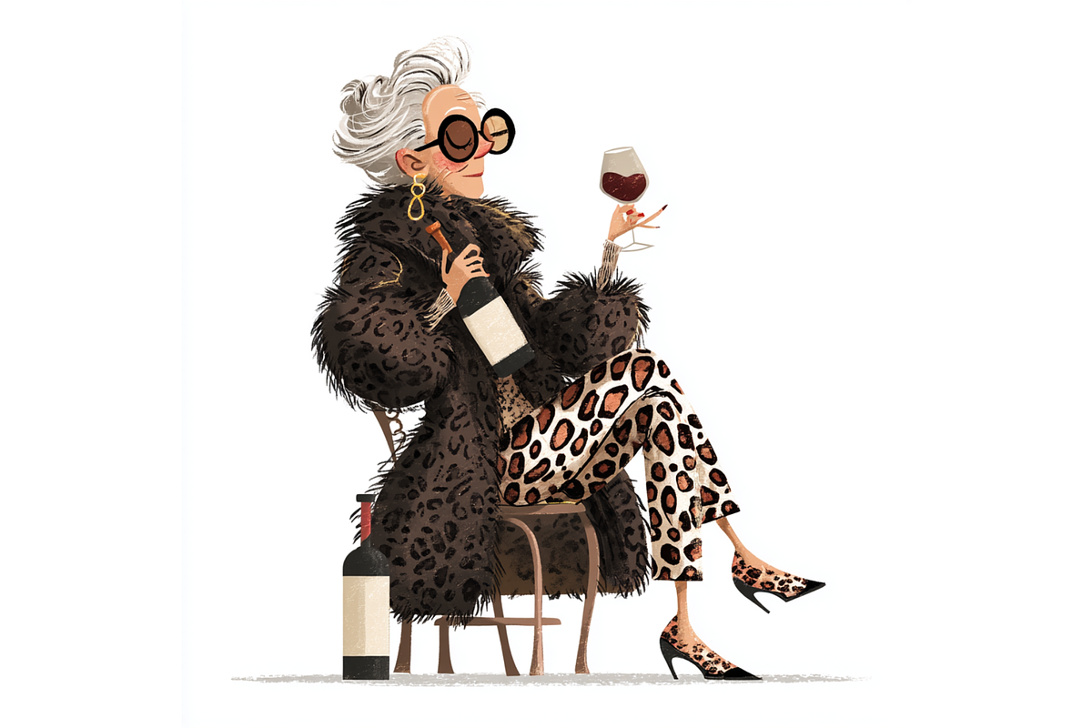 Prompt Funny Grandma Clipart, a Decorative Illustration by Creative design (Photo 3 of 7)