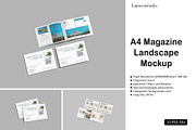 A4 Landscape Magazine Mockup, a Books & Magazine Mockup by lamorastudio (Thumbnail 1 of 11)