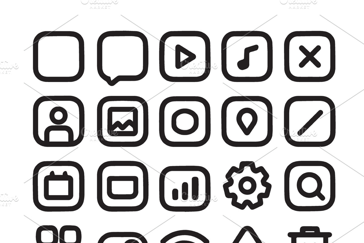 91 Minimalist Icon Pack black, a Solid Icon by Darkness Years (Photo 1 of 6)