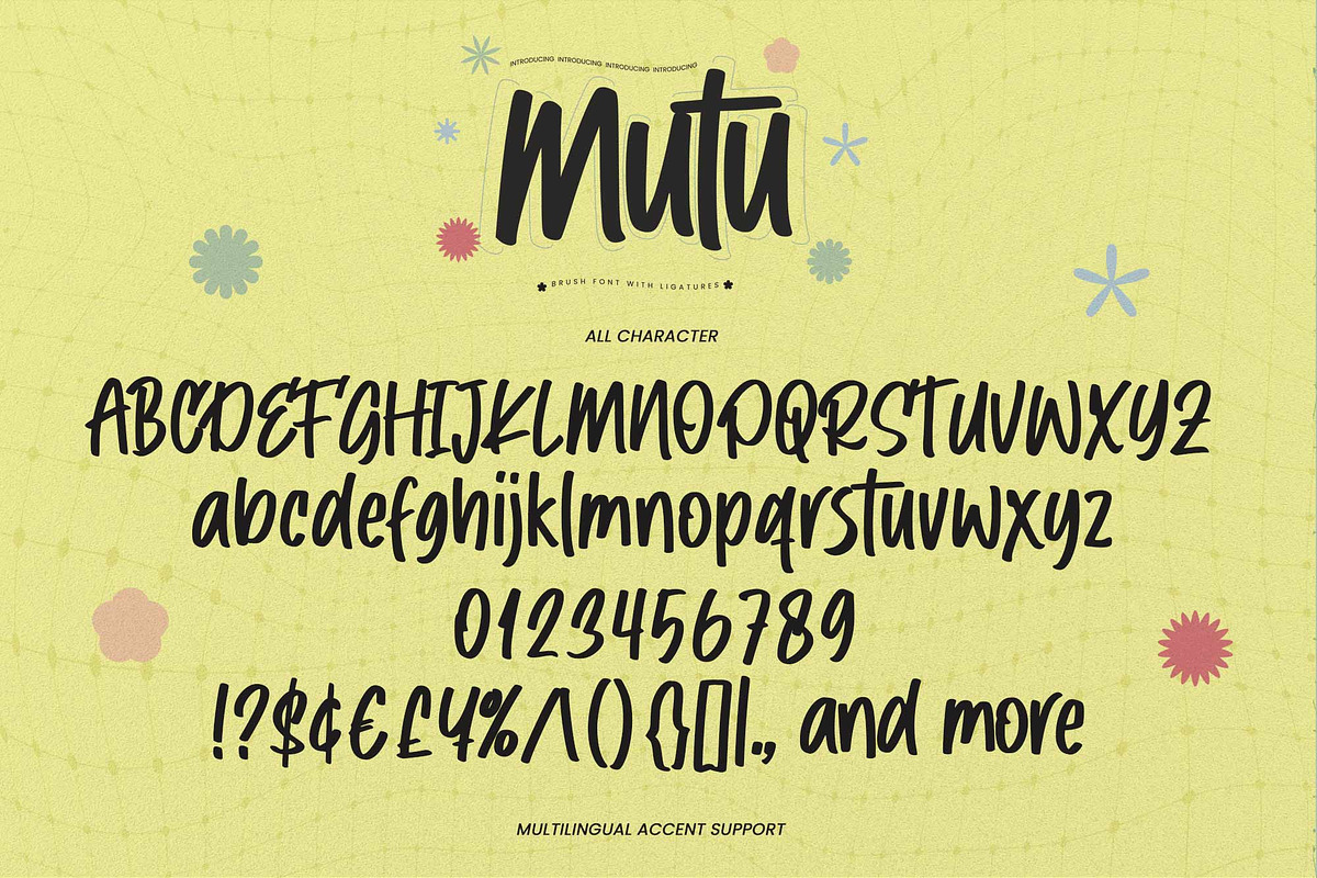 Mutu – Brush Font With Ligatures, a Handwritten Font by Gassstype (Photo 6 of 8)