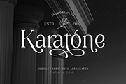 Karatone - Elegant Serif, a Sans Serif Font by Letterhend Studio (Thumbnail 2 of 10)