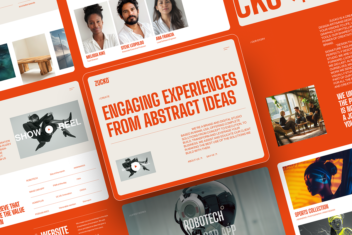 Zucko Studio Framer Template, a Landing Page Template by Saidmakhmud (Photo 1 of 8)