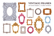 Vintage picture frames, borders set, an Object Illustration by Good Studio (Thumbnail 1 of 16)