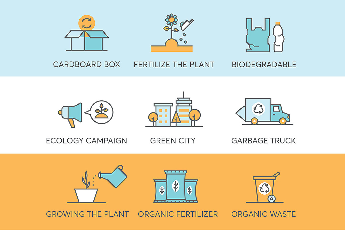 45 Environment & Eco Friendly Icons, an Outline Icon by kucingklawu (Photo 7 of 7)
