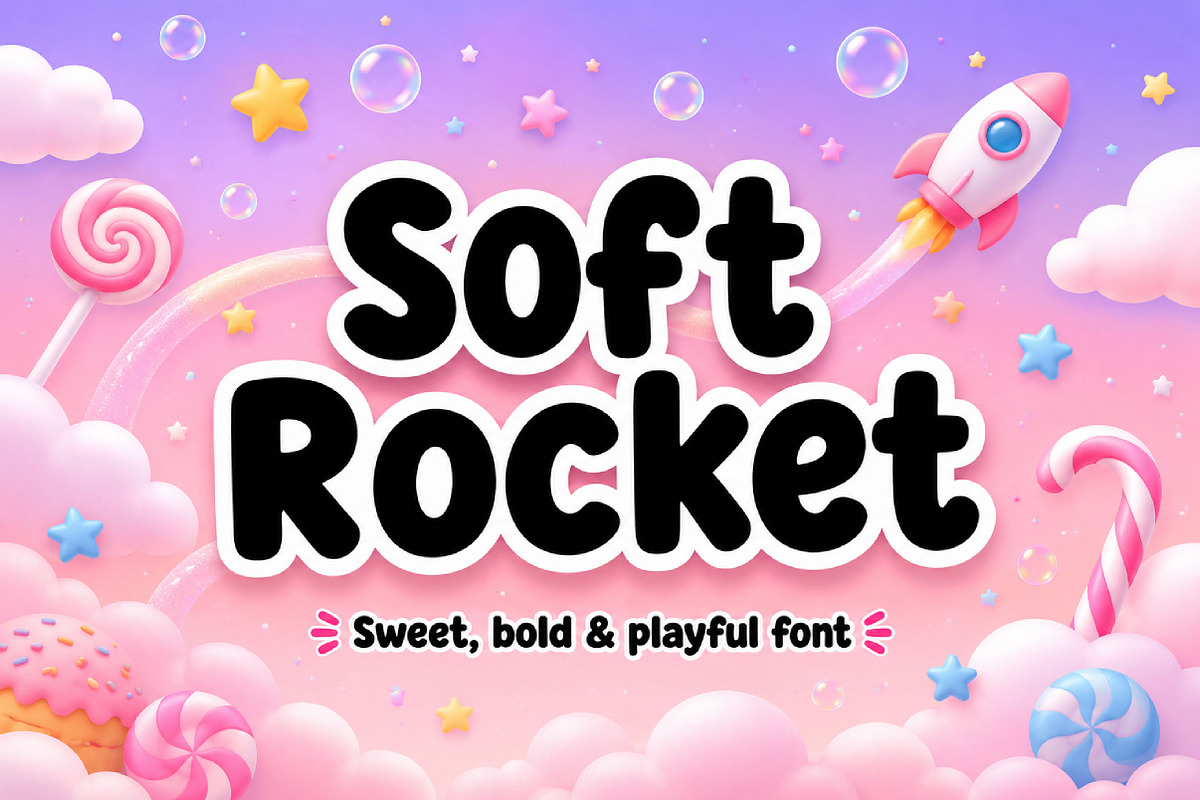 Soft Rocket, a Slab Serif Font by Wow Magic (Photo 2 of 4)