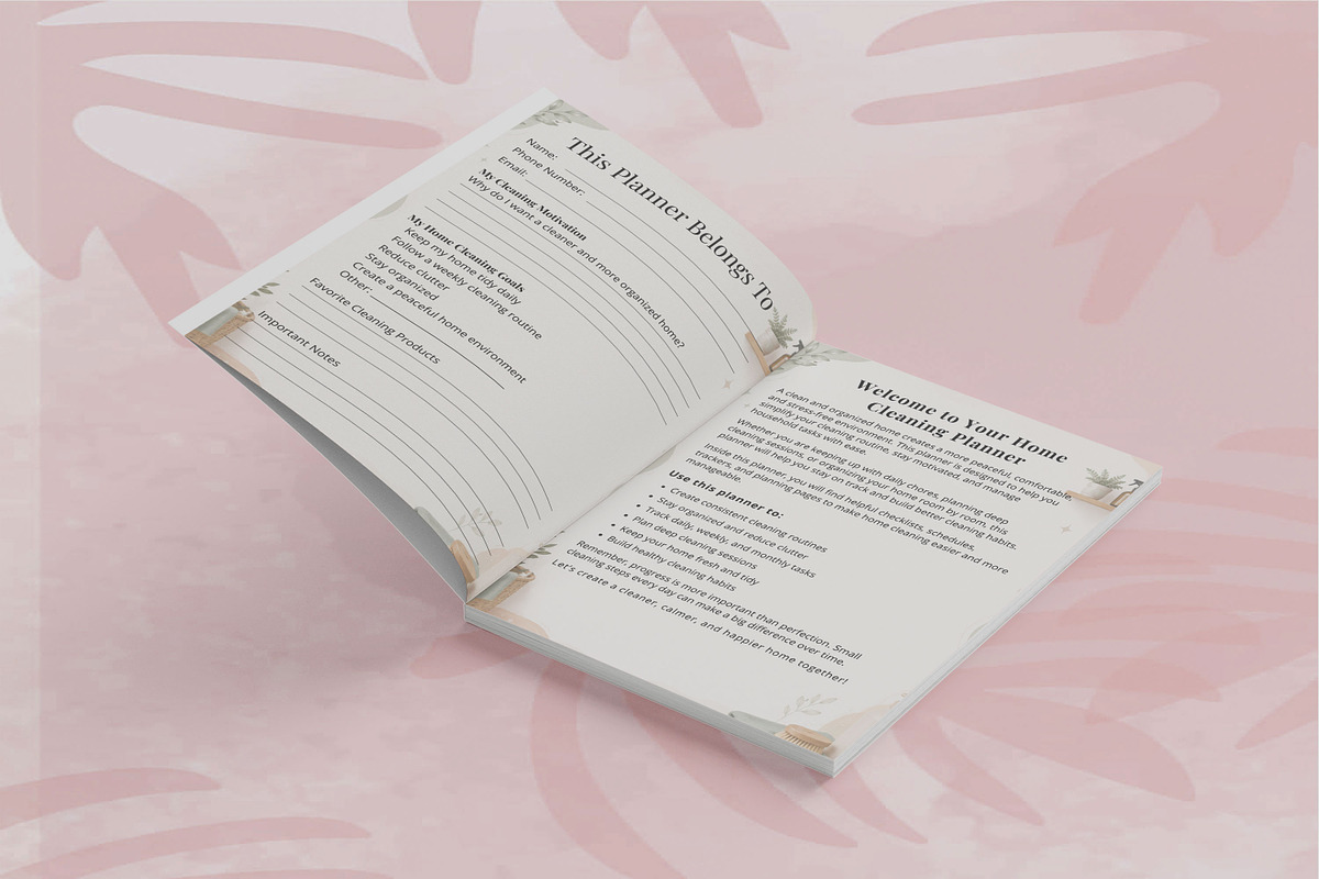 The Ultimate Home Cleaning Planner, a Marketing Template by Book2bees (Photo 2 of 4)
