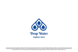 Water Element Logo Design Icon, a Branding & Logo Template by Morvana Crew