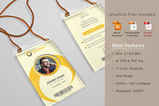Office ID Card Template, a Card Template by Dotnpix (Thumbnail 1 of 5)