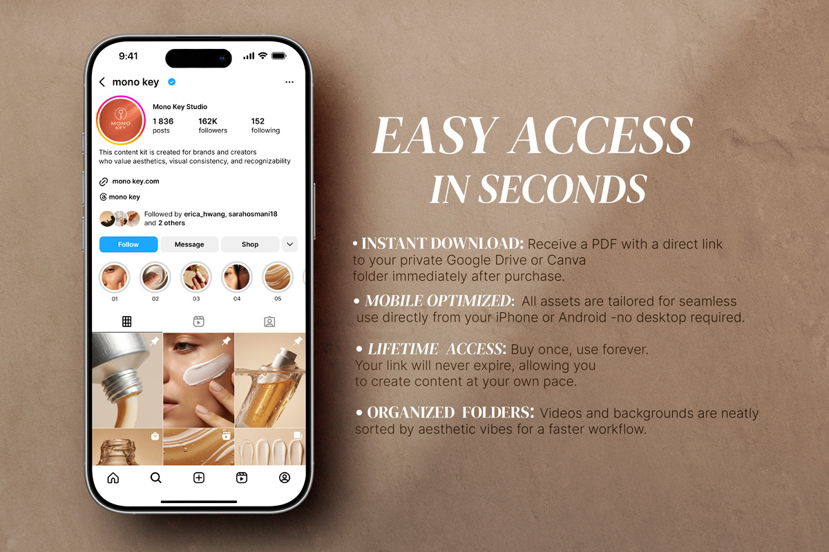 Skincare Reels Content Kit, a Social Media Template by MONO KEY STUDIO (Photo 5 of 7)
