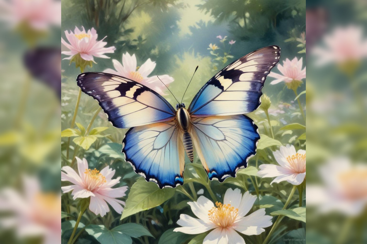 3D Butterfly Midjourney Prompts, a Background Graphic by Design Laz (Photo 5 of 7)