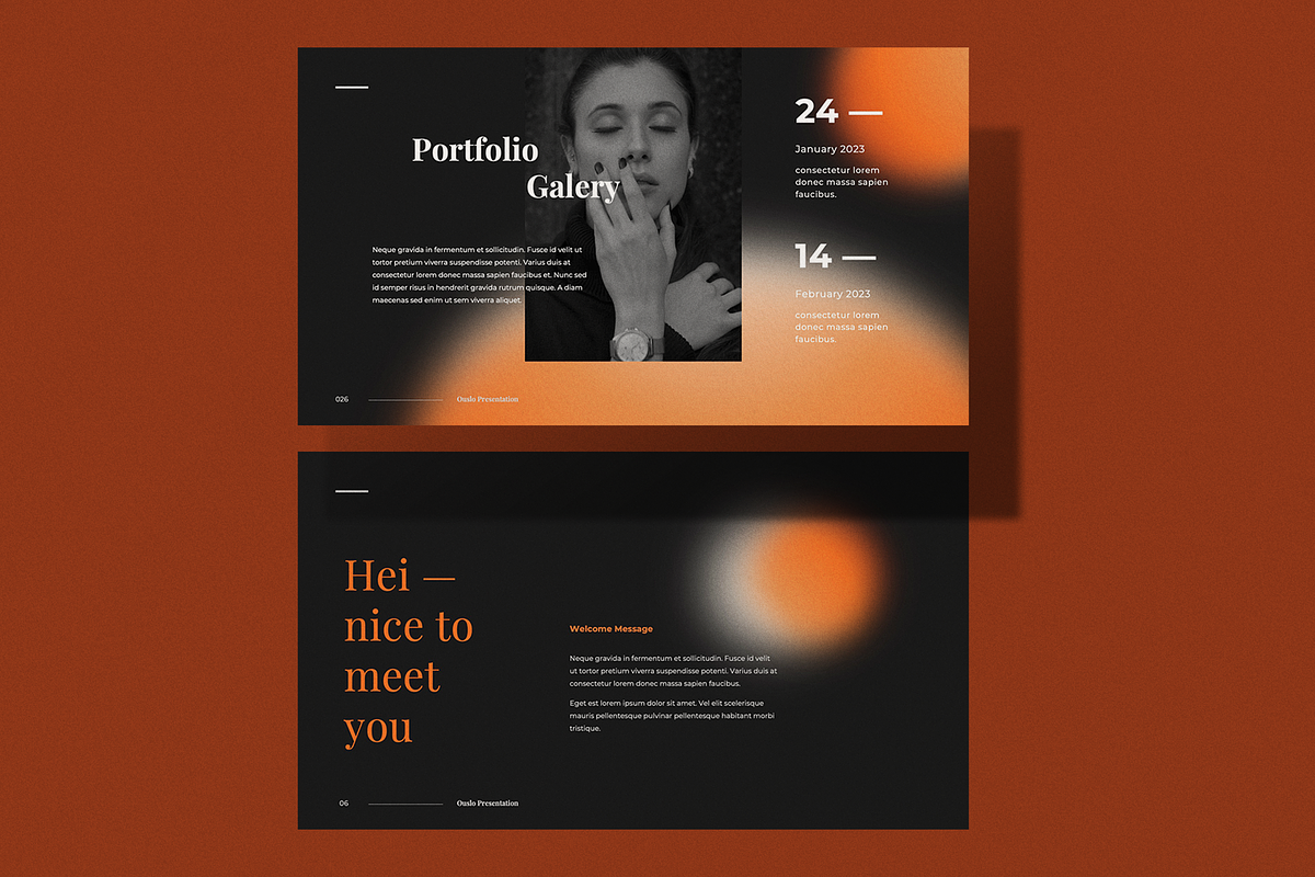 Ouslo Powerpoint, a Presentation Template by Surotype