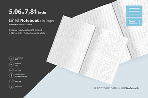 Lined Notebook 6mm - 5.06x7.81