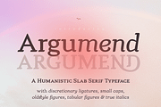 Argumend | A Humanistic Slab Serif, a Slab Serif Font by Ayca Atalay (Thumbnail 1 of 8)
