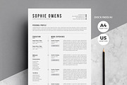 Resume Cv, a Resume Template by White Graphic (Thumbnail 1 of 4)